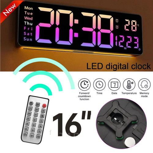 16inch big digital - 16inch, clock