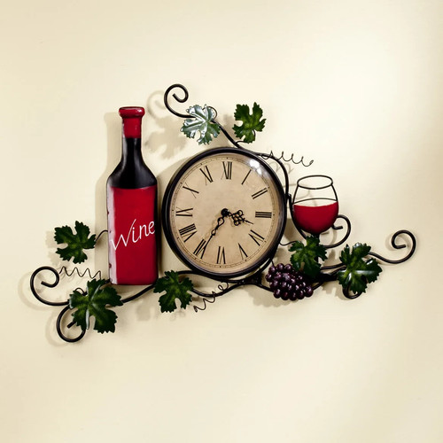 Wine bottle glass scrolled - wine,