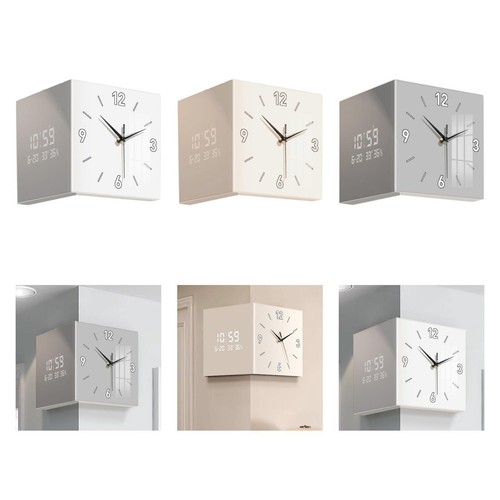 Double sided modern wall - sided, clock
