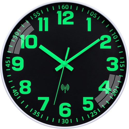 Atomic wall clock glow - clock,