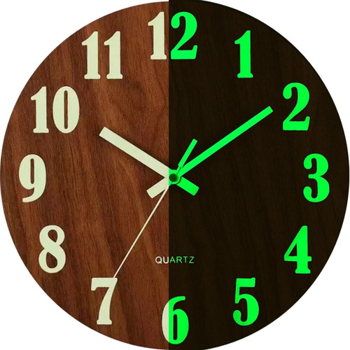 Wall clock large luminous - wall,