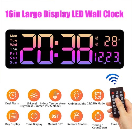 16inch big digital - 16inch, clock