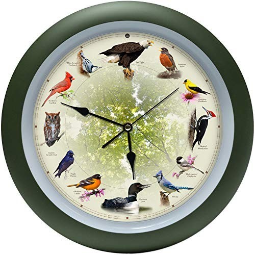 Inch singing bird clock - 13,