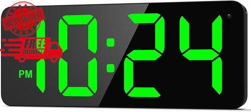 Led digital wall clock with - digital,
