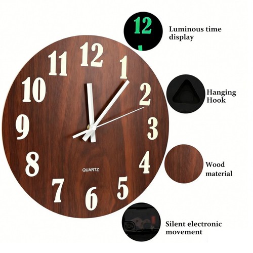 12in wall clock large - wall,