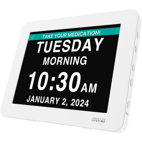Digital day clock - for, seniors