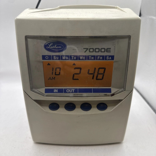 Lathem 7000e time clock - lathem,