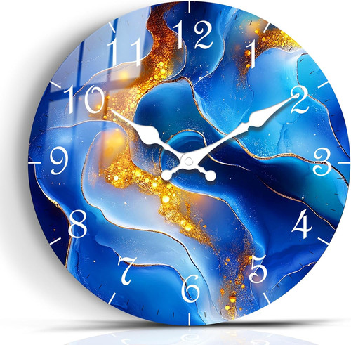 Modern wooden wall - wooden, clock