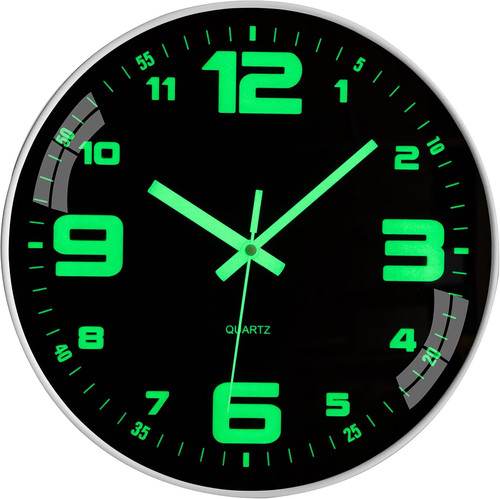 Wall clock glow - in, dark