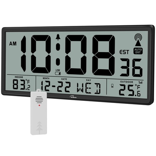 Jumbo atomic wall clock indoor - wall,