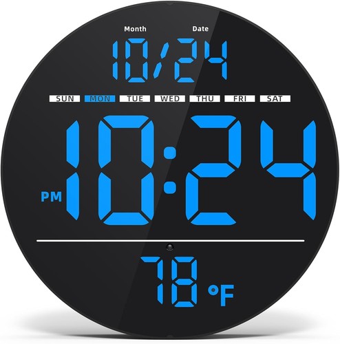 Large digital wall clock - digital,