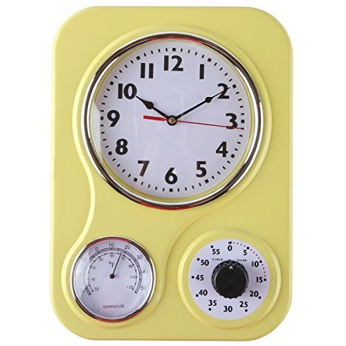 Retro kitchen wall clock with - clock,