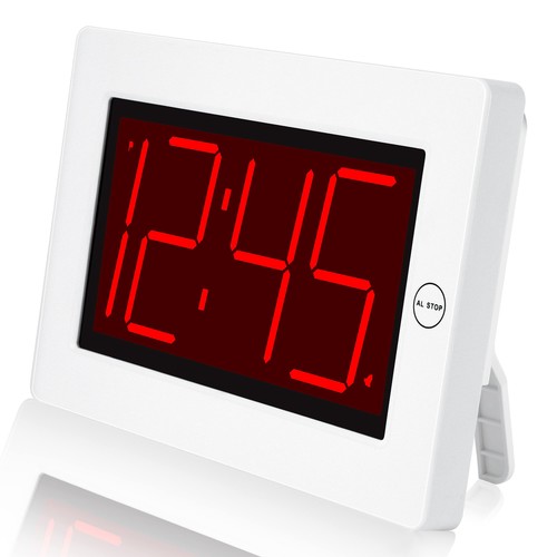Small wall clock digital alarm - wall,