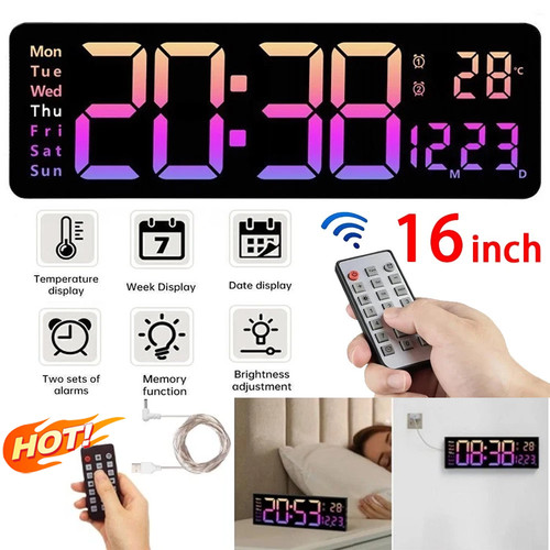16inch big digital led - big, clock