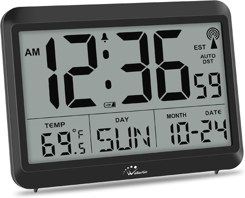 Atomic digital wall clock - digital,