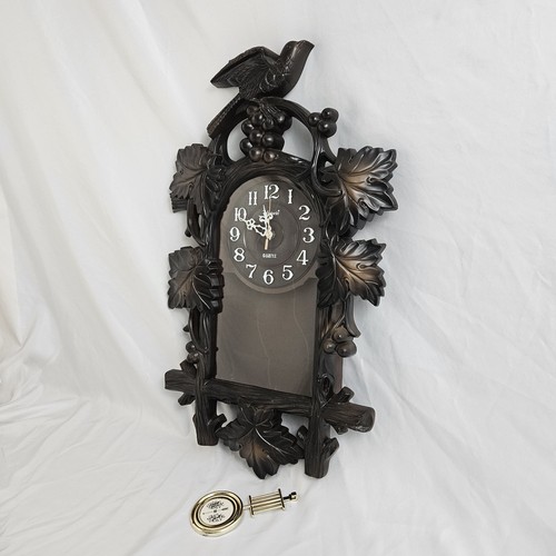 Vintage cuckoo clock black - clock,