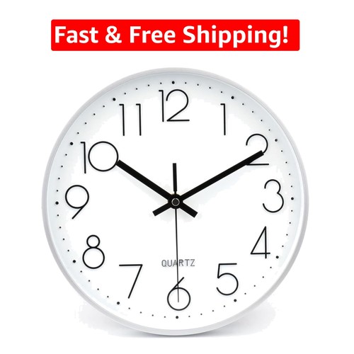 Inch silver wall clock - inch,