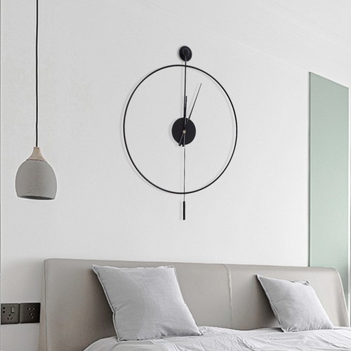 Modern large metal wall clock - modern,