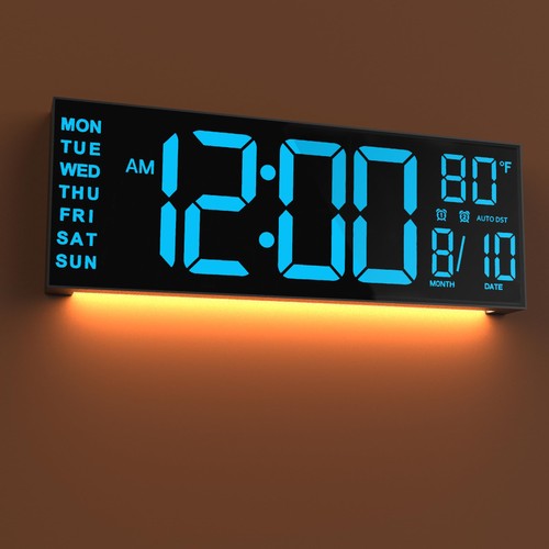 Blue large digital wall - 16",