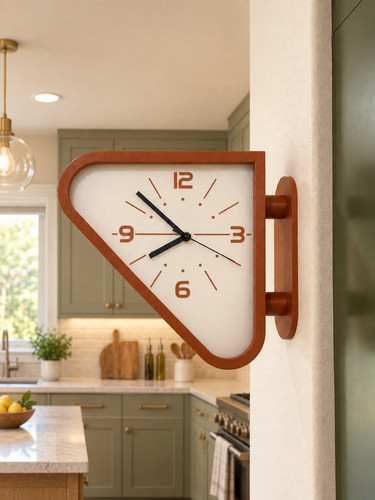 Double sided wall clock - double-sided,